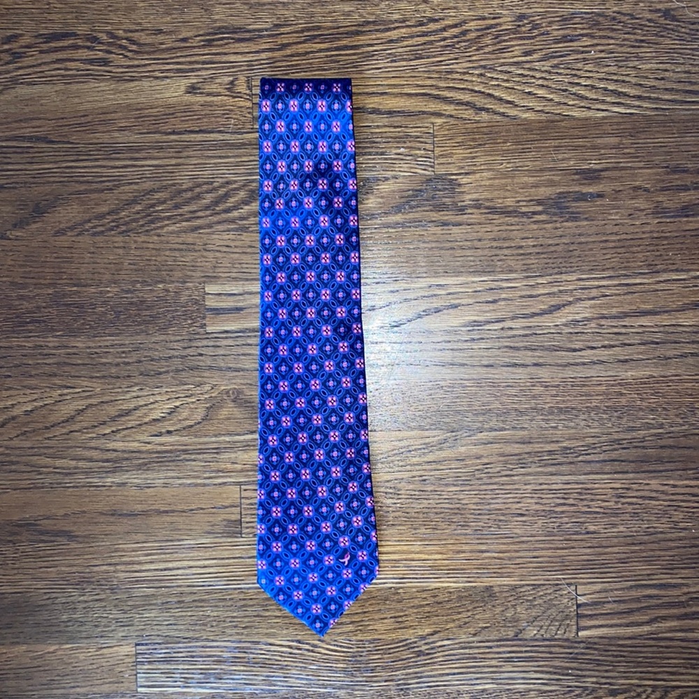 Knots for hope neck tie color blue and pink